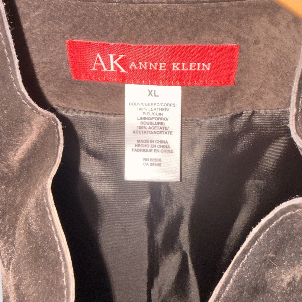 Anne Klein 100% Suede Leather Jacket – Size XL (Like New) - Picture 6 of 10